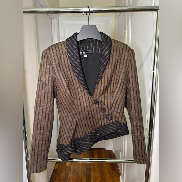 Vintage Wool Asymmetrical Blazer - Picture 1 of 1